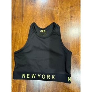 Never Worn Zara Girls New‎ York Crop Top Ages 8-9